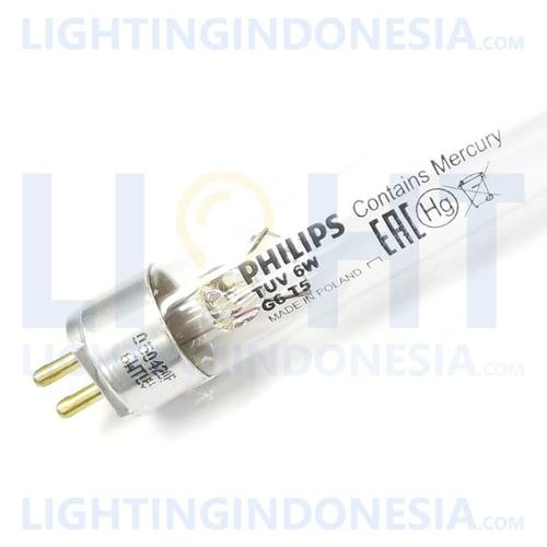 philips g6t5 lampu uv ultraviolet tuv 6w germicidal lamp poland eropa