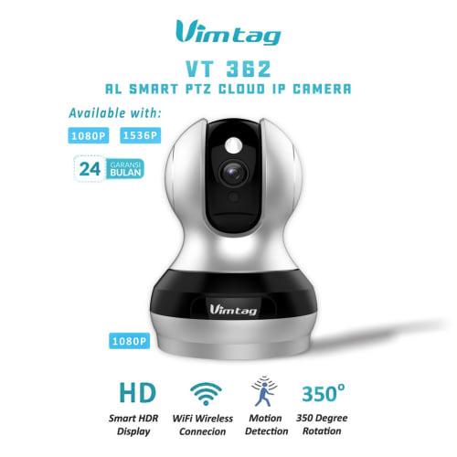Jual VIMTAG VT-362 1080P Dome IP Camera CCTV Wifi Cam 2MP with Smart H ...