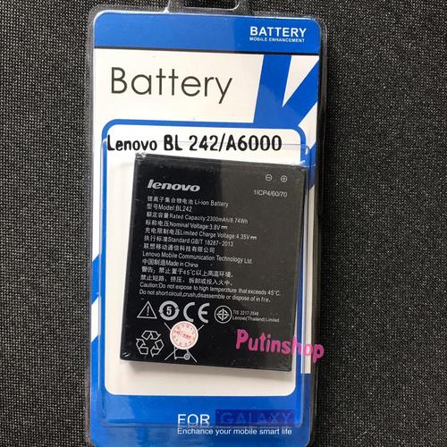 Foto Produk Baterai Batre Battery Original Lenovo BL242/A6000 dari Putinshop