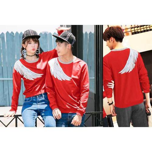 Foto Produk KAOS COUPLE RED WINGS I FASHION COUPLE - Merah dari zuzue fashion
