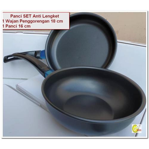 Gambar Panci SET ANTI LENGKET 2 pcs ( Penggorengan 18 cm dan Panci 16 cm ) - 16cm dari NARAYA SELAMAT undefined Tokopedia