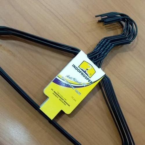 Foto Produk HANGER KAWAT WARNA (HARGA JUAL PER 1 PAK = 10 PC) - Hitam dari Toko Mini Hanger