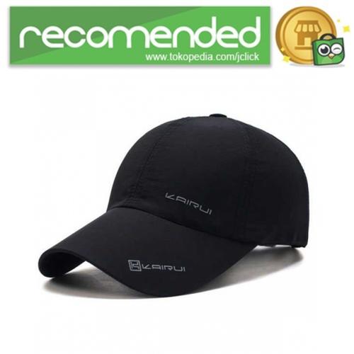 Foto Produk KAIRUI Topi Baseball Visor Sport Fashion Hat - MZ237 / Hitam dari JClick