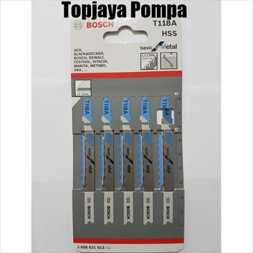 Foto Produk Mata Jigsaw / Mata Gergaji Besi BOSCH T118A isi 5pc dari TOPJAYA POMPA