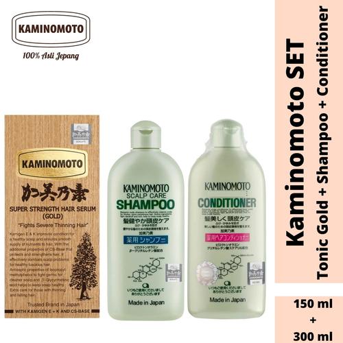 Promo Set Kaminomoto Hair Growth Tonic Accelerator ,Shampoo