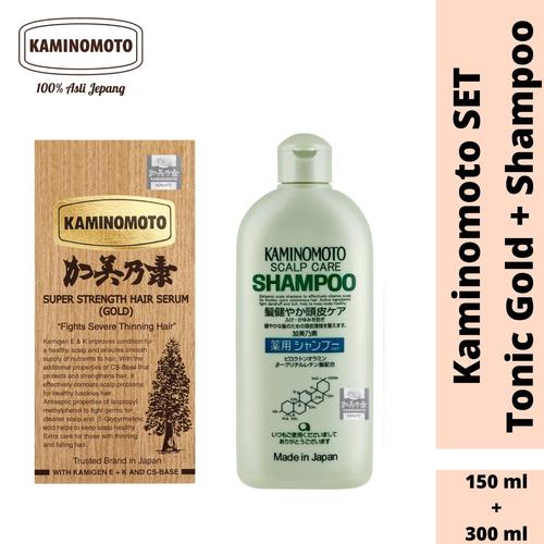 Promo Kaminomoto Bundling Hair Tonic Gold & Shampoo Cicil 0 3x