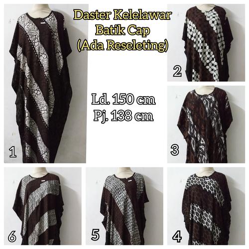Foto Produk Daster/Longdress Kelelawar Jumbo Batik Cap Sogan (Ada Reseleting) dari Batik mbak siti