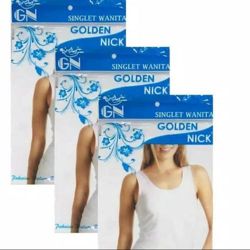 Foto Produk kaos singlet wanita Golden Nick putih - Putih, M dari SJ star