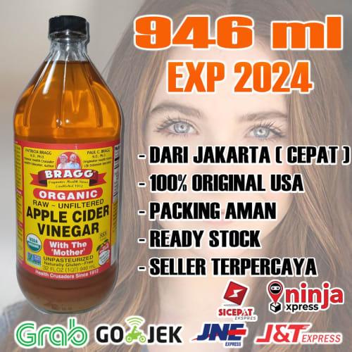 Jual Bragg Apple Cider Vinegar 946 Ml Cuka Apel Organik Expired 2024 Baru Jakarta Barat Anasiswati Tokopedia