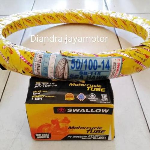 Foto Produk PAKET BAN MATIC SWALLOW+BAN DALAM UK.50/100.RING 14 (KODE 009)) dari Pamungkas_Market