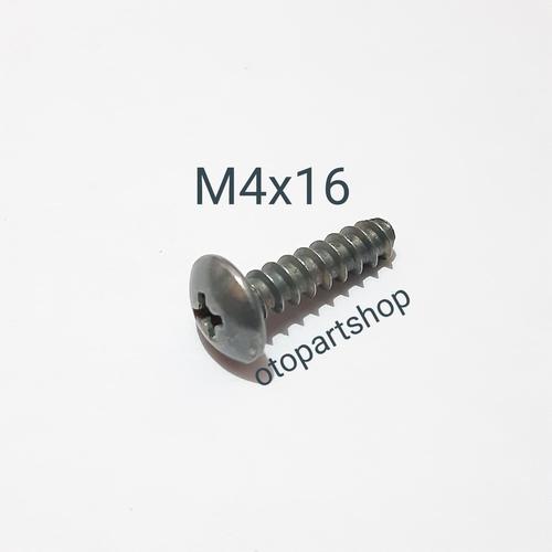 Jual Paket 100 Pcs Baut Cacing Body Beat Vario M4x16 - Jakarta Barat ...