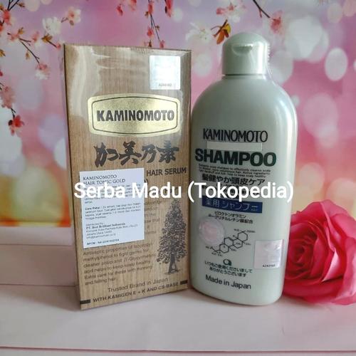 Foto Produk Paket Kaminomoto I: 1pcs Hair Growth Accelerator (Gold) + 1pcs Shampoo dari Serba Madu