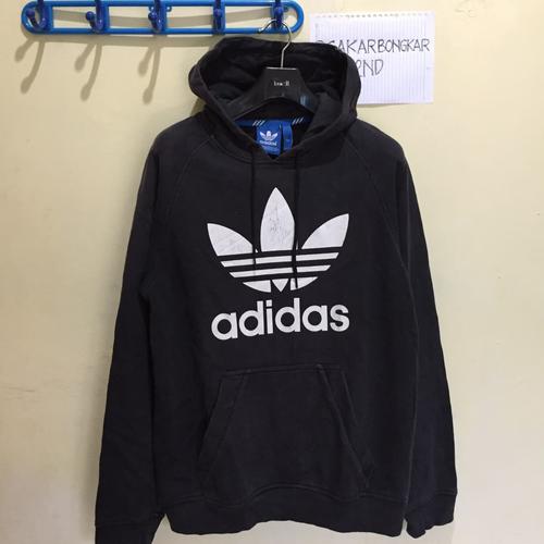 Hoodie Adidas Trefoil Black di Cakar Bongkar 2nd Tokopedia