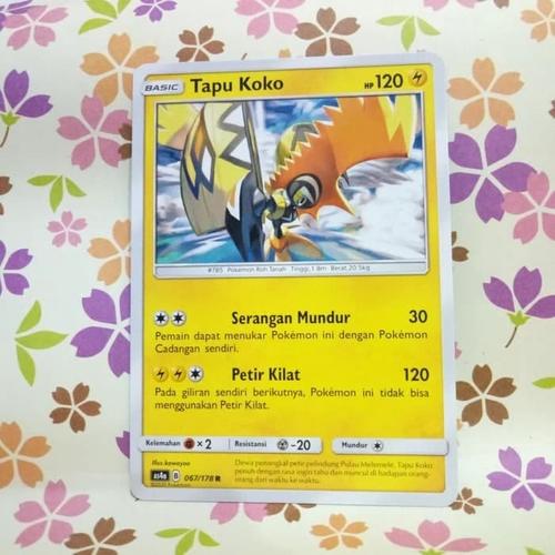 Jual tapu koko R non foil as4a 067/178 pokemon tcg indonesia - Kota ...