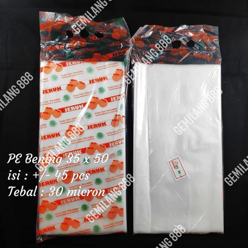 Foto Produk Kantong Plastik PE Bening uk 35x50, Plastik Bening, Plastik Sayur dari Gemilang 888