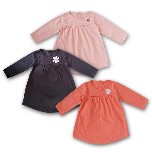 Foto Produk Bearhug Dress Bayi XDD Lengan Panjang Bunga 6-18M - Hitam, 6M dari Bearhug-Id