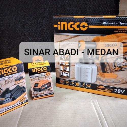 Foto Produk CSGLI2001 SPRAY GUN LISTRIK CORDLESS SEMPROTAN ANGIN CAT 20V 4AH INGCO dari Sinar Abadi Medan