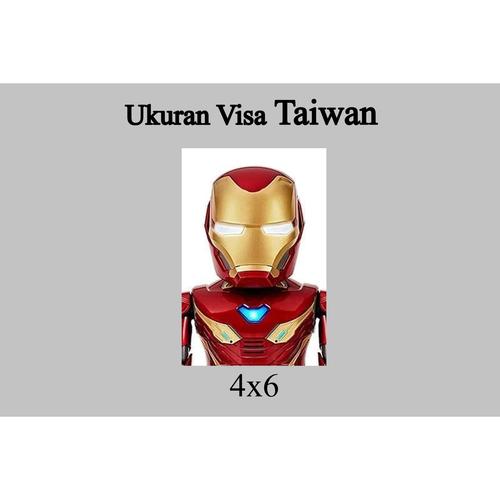 Jual Cetak Print Pas Foto Photo Visa Taiwan Ukuran 4x6cm - Jakarta