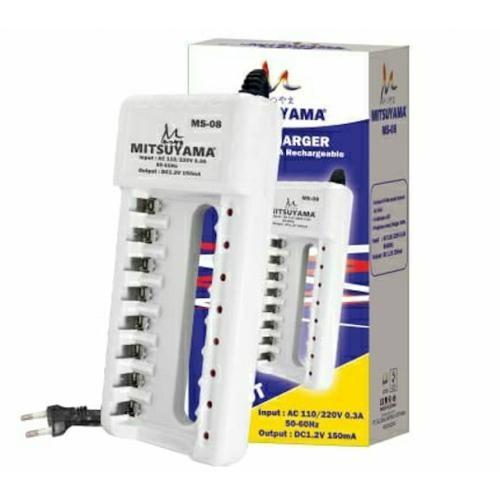 Foto Produk Mitsuyama Charger Baterai AA / AAA 8 Slot dari manekistore
