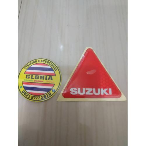 Foto Produk Stiker Emblem Segitiga Spakbor Belakang Satria Lumba dari Gloria Striping & Acc.