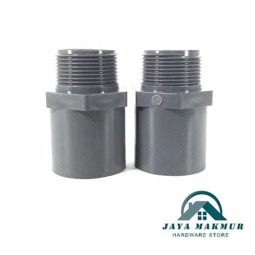 Jual Sambungan Pipa PVC SDL AW 1 1/2 " Sock Drat Luar AW 1 1/2 Inch