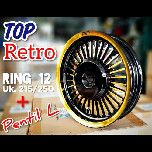 Foto Produk Velg Vario 125 karbu fi LED ESP Vario 150 techno fi LED TOP Ring 12 dari rafi moto speed