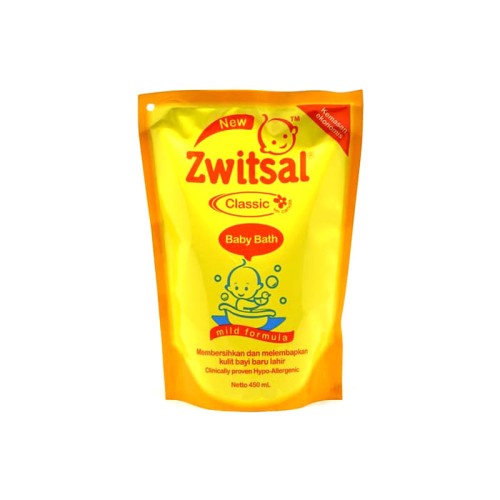 Foto Produk Zwitsal Baby Bath Shp Classic Pouch 450Ml dari LotteMart Indonesia