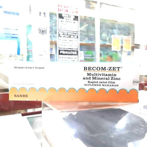 Foto Produk BECOM-ZET (isi 100 kaplet) Multivitamin dan Daya Tahan Tubuh dari Nusantara-Farma