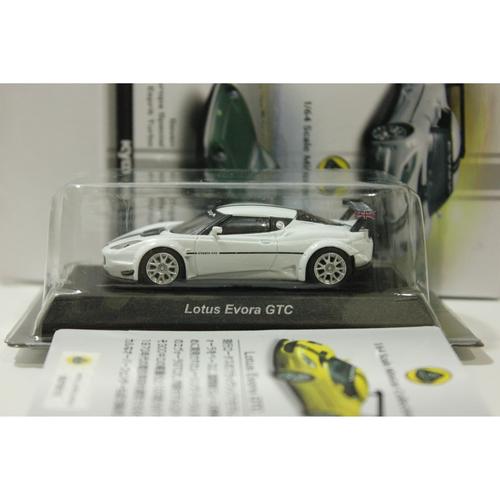 Modèle Réduit Diecast Kyosho 1/64 - Lotus Evora GTC Blanche - Neuf (Boîte Ouverte)