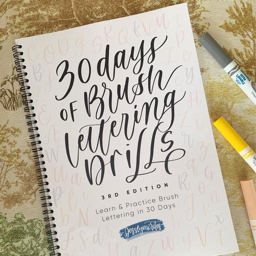 Jual Belajar Brush Pen Calligraphy Brushpen Hand Lettering Practice ...