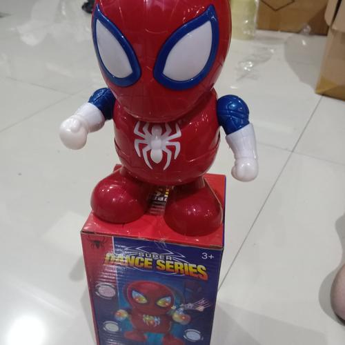 Foto Produk mainan robot dance IRONMAN SPIDERMAN BUMBLEBEE SUPER HERO - Spidertgnputih dari Ahokyahop