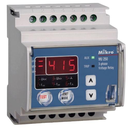 Jual MU 250-415V - VOLTAGE RELAY 3 PHASE DIN RAIL - MIKRO - Jakarta ...