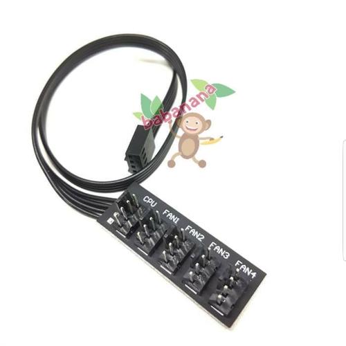Foto Produk Kabel Splitter 4 pin 1 to 5 fan PWM Hub Cable dari Babanana Store