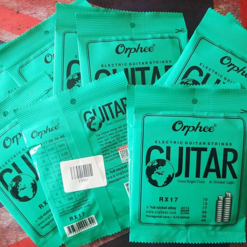 Foto Produk SENAR GITAR ELEKTRIK ORPHEE RX17 GAUGE 010 dari Jeks77Musik