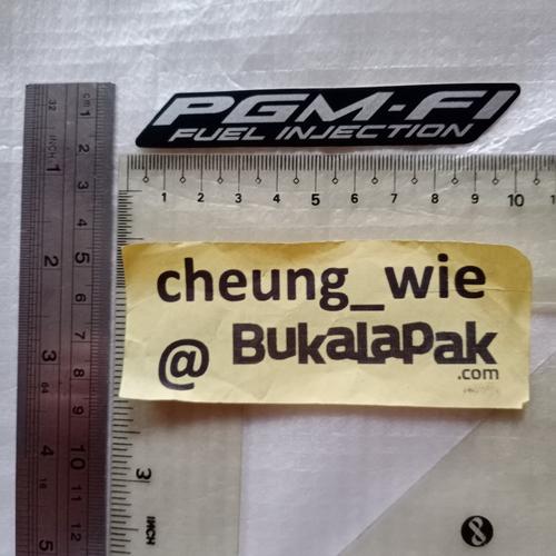 Fuel Injection Sticker Jual stiker- Sticker Logo PGMF1 Fuel Injection Honda Hitam Satuan 1 pcs ...