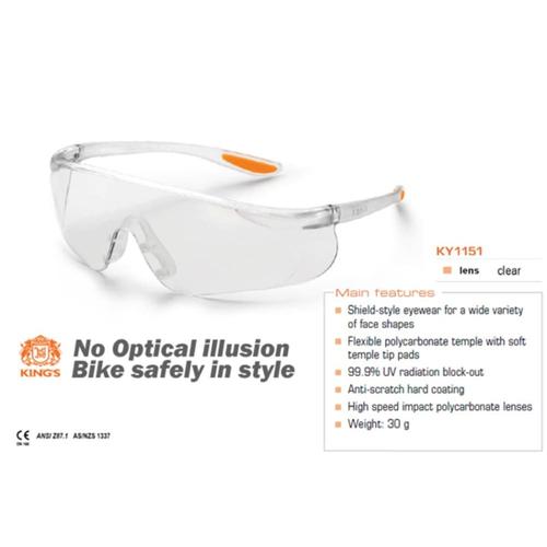 Jual Safety Glass King's KY1151 Clear Kacamata Kings KY 1151 Kacamata