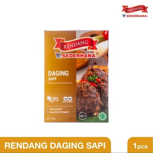 Gambar Rendang Daging Sapi Kemasan - Restoran Sederhana dari Rendang Sederhana Jakarta Timur Tokopedia