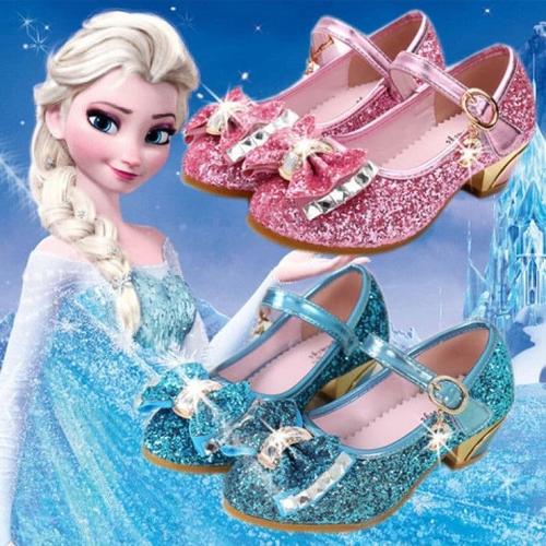 frozen sparkly shoes