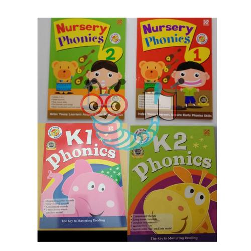 Foto Produk Bright Kids Nursery Phonics 1 & 2 - K1 Phonics dari Little Bookworm