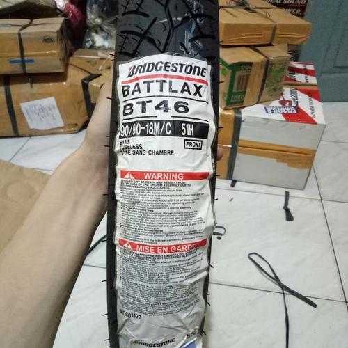 Foto Produk BAN LUAR BATTLAX BRIDGESTONE BT 46 UK 90 /90-18 dari HXL Motor Sports