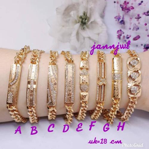 Jual Neww Gelang Tangan Rantai Plat Xuping Uk 18cm Jakarta Selatan Pinpinshop21 Tokopedia