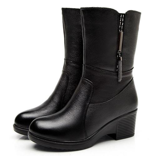 Jual DRKANOL Genuine Leather Wedge High 
