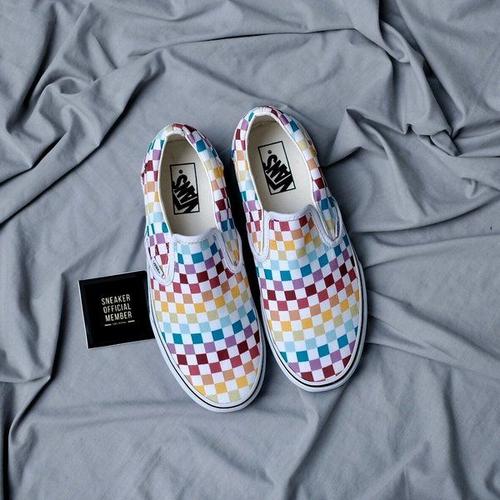 vans rainbow true white