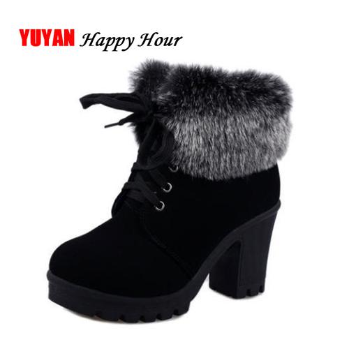 Winter Boots Fashion Women's High Heel 