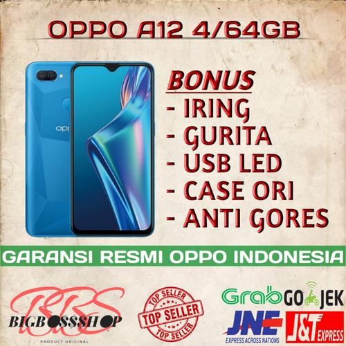 Foto Produk OPPO A12 4/64GB GARANSI RESMI 1 TAHUN - Abu-abu dari Bigbossshop