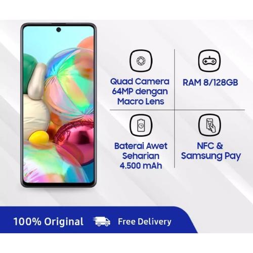 Jual SAMSUNG GALAXY A71 RAM 8/128 GB Garansi Sein Tahun