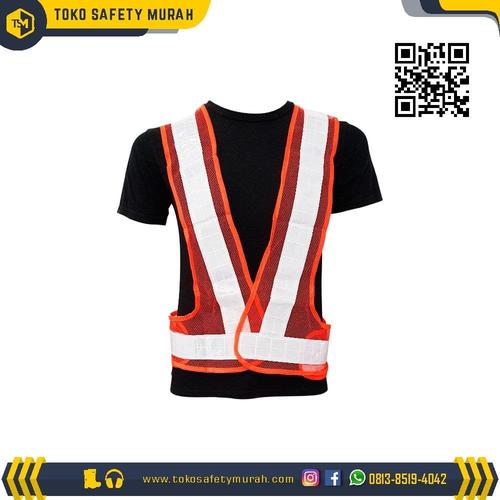 Jual Rompi V Guard Jaring Orange Scotlight Silver Safety Vest Rompi Proyek Jakarta Pusat