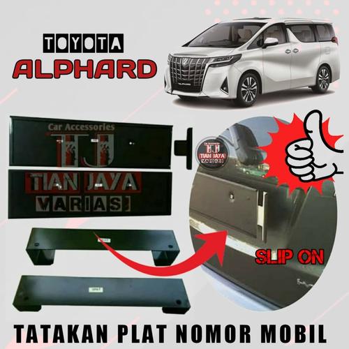 Jual Toyota ALPHARD Tatakan Dudukan Plat Nomor Pejabat Bingkai Selip On ...