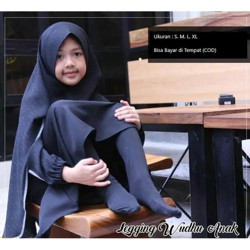 Gambar Legging Wudhu Anak Kaos Tebal Size XS-XXL - Biru, XL dari Qurrotaayun_Official undefined Tokopedia