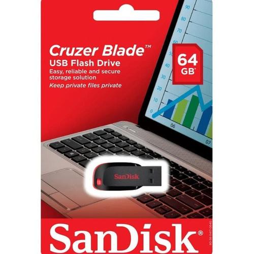 Jual USB Flashdisk SANDISK CRUZER BLADE 64GB Kota Medan